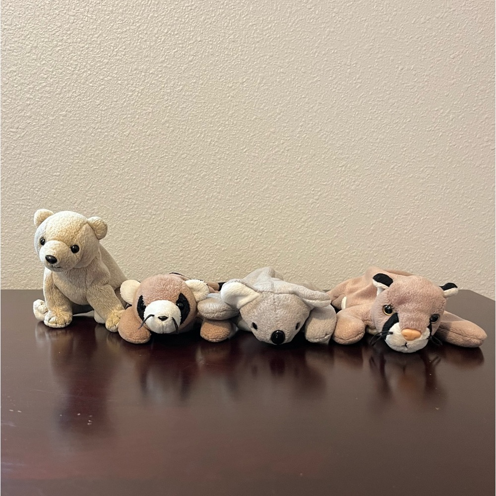 Lot of 4 TY Beanie Babies
